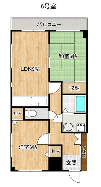 ニュー大松マンション（206） 間取り図画像