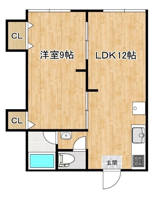 パークヒルズ日宇（A102） 間取り図画像