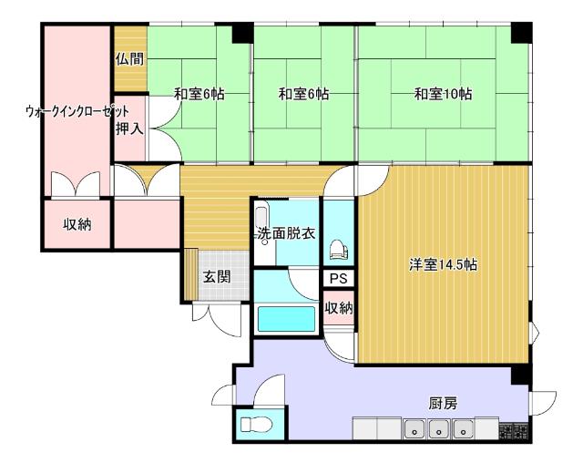 ミレニアム松尾（101） 間取り図画像