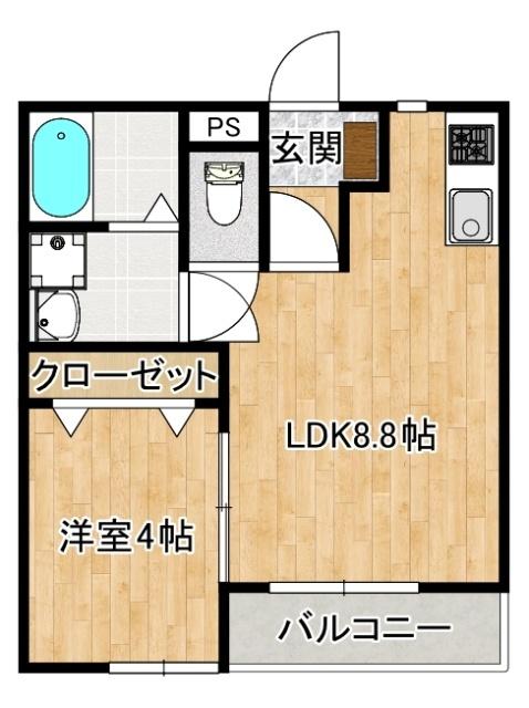 acero木風（202） 間取り図画像