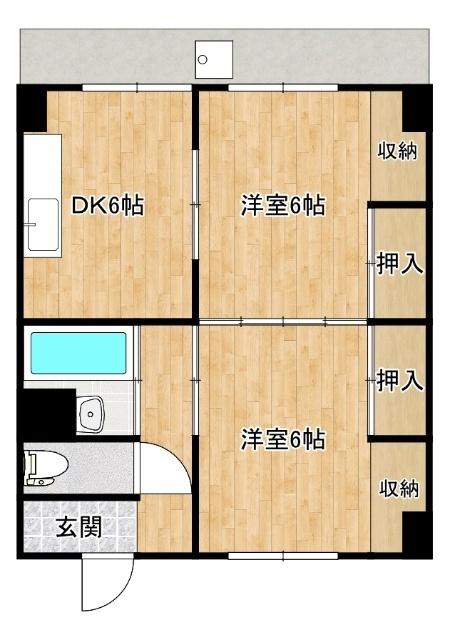 とみながビル（302） 間取り図画像