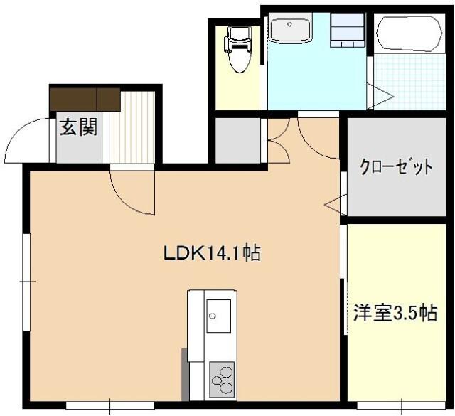ハイツ未来 間取り図画像