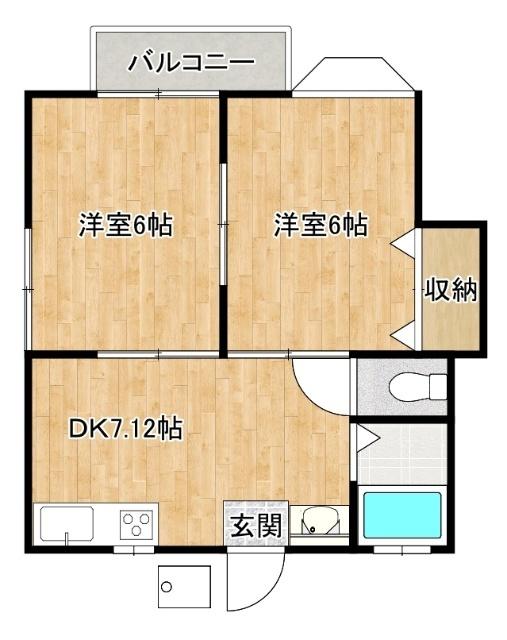 ファーストインハピネス（C210） 間取り図画像