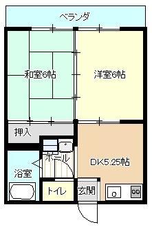 コーポカトレア（101） 間取り図画像