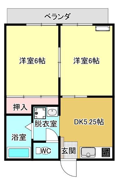コーポカトレア（102） 間取り図画像