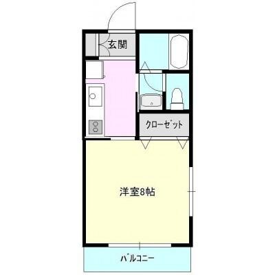オレンジハイツ（202） 間取り図画像