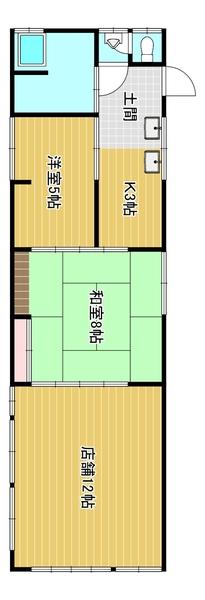 有田町岩谷川内借地店舗 間取り図画像