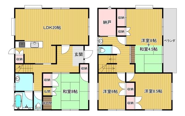 折橋町中古戸建 間取り図画像