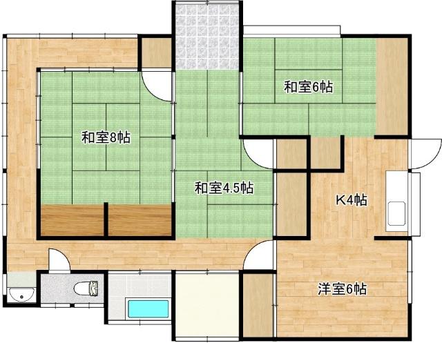 若葉町一戸建 間取り図画像