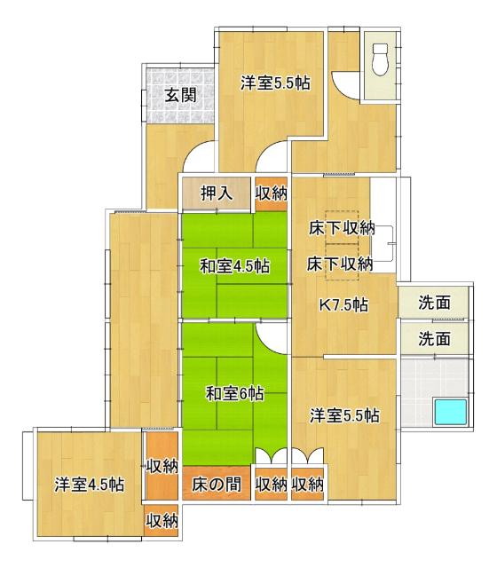 瀬戸越1丁目戸建 間取り図画像