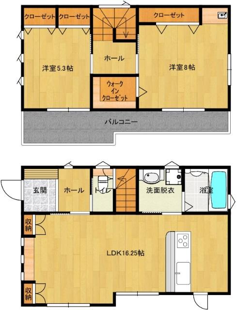 小島町一戸建 間取り図画像