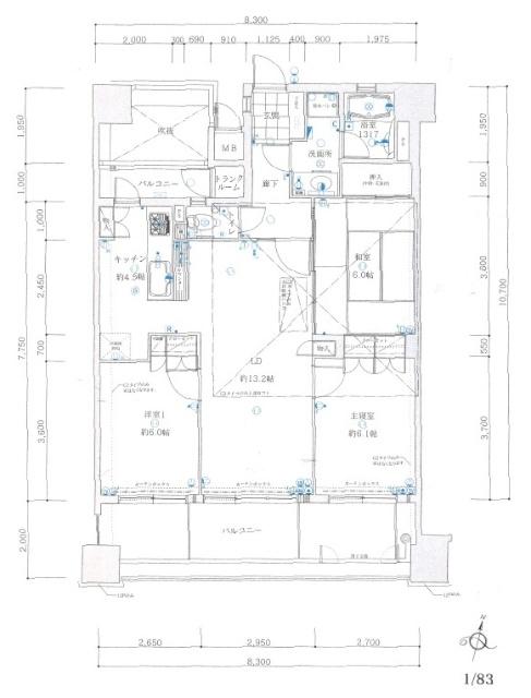 コアマンション島瀬ネクステージ 間取り図画像