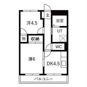 宮前ハイツ（202） 間取り図画像