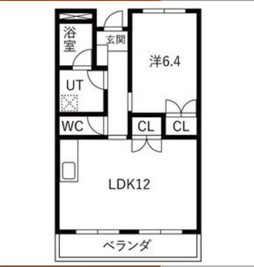 四日市市日永西マンション 間取り図画像