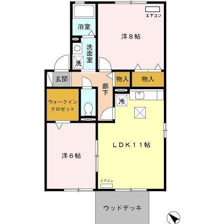 アヴェニール　B（101） 間取り図画像