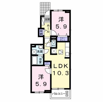 バルサミーナ（101） 間取り図画像