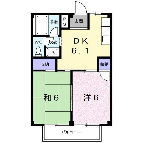 シティハイツ高花平Ａ棟（201） 間取り図画像