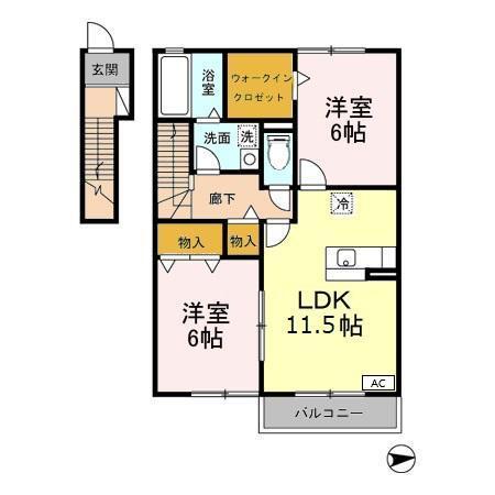 ＣＯＭＯＤＯ楠Ⅱ（202） 間取り図画像
