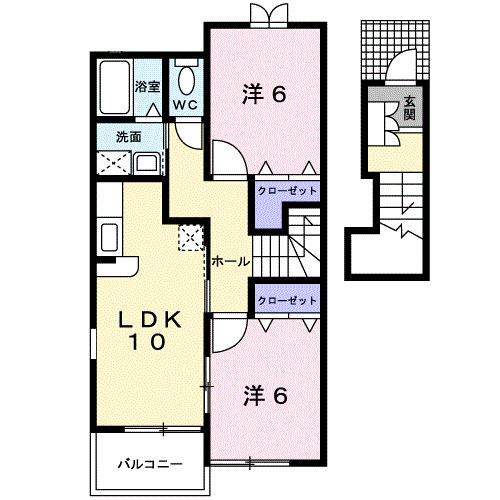 セレクトパークⅠ（202） 間取り図画像