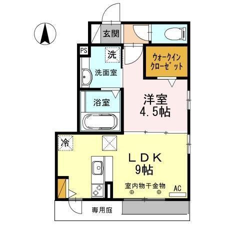 アルバグランデ西条　B棟（101） 間取り図画像