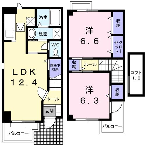 ヴェネット楠（101） 間取り図画像