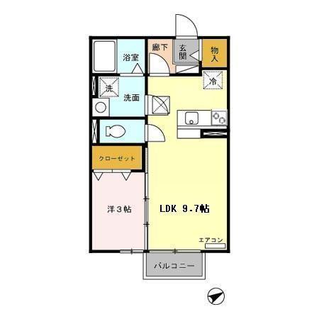 フェンテ（101） 間取り図画像