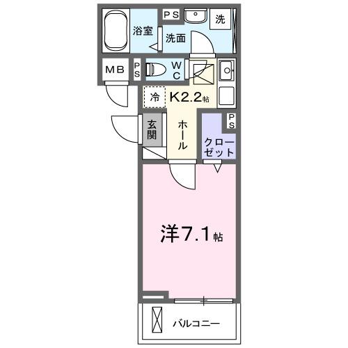 ヒカルサ四日市西浜田（102） 間取り図画像