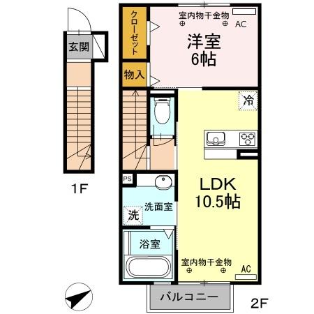 フェリチターレ（202） 間取り図画像