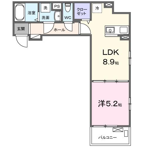 ヒカルサ四日市西浜田（205） 間取り図画像