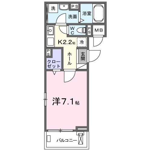 ヒカルサ四日市西浜田（201） 間取り図画像