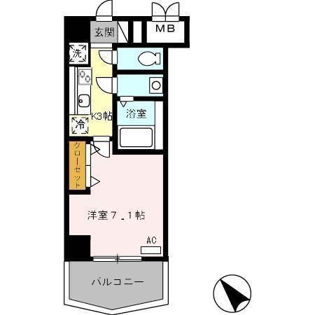 レジデンス浜田（405） 間取り図画像