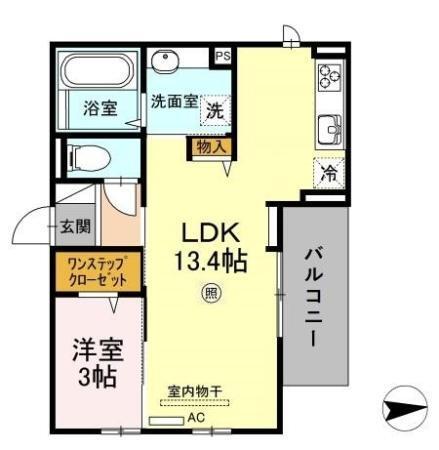 フェリオ箱崎駅前（301） 間取り図画像