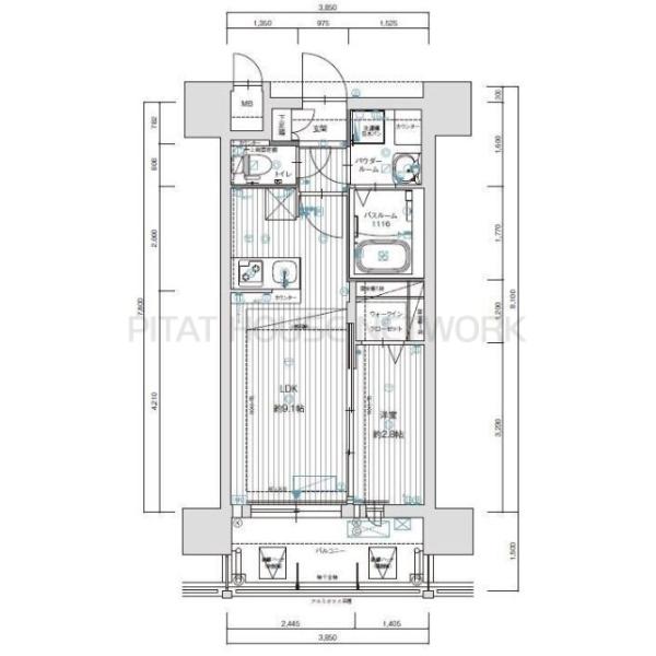 キッチン・建具・扉・フローリング：ホワイ