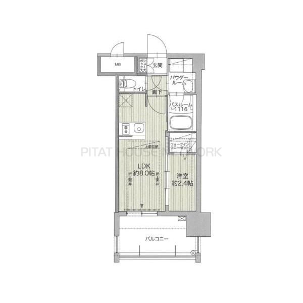 建具・扉・フローリング：　ブラウン