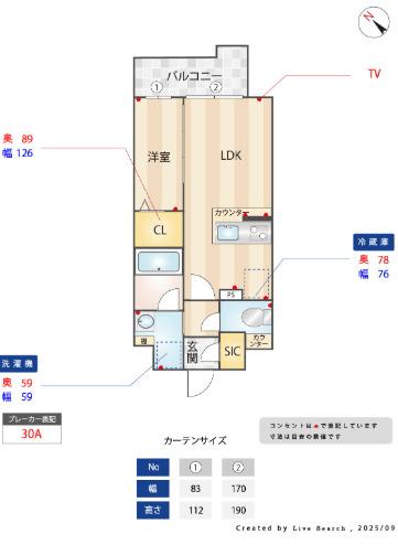  間取り図写真