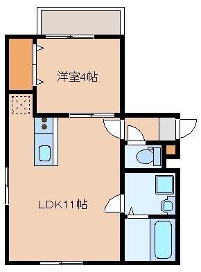 福岡市東区原田アパート 間取り図画像