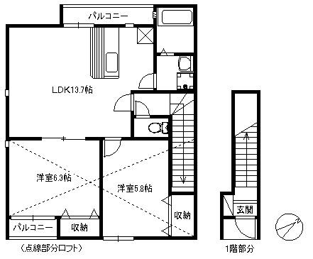  間取り図写真