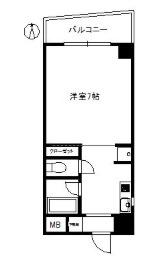 福岡市中央区舞鶴マンション 間取り図画像
