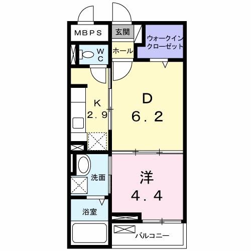 アンジュ　グリシーヌ（104） 間取り図画像