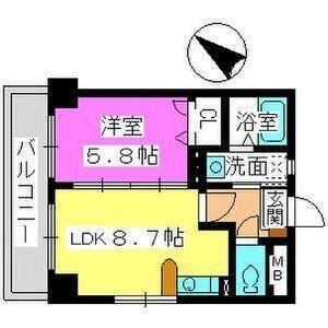 福岡市博多区博多駅南マンション 間取り図画像