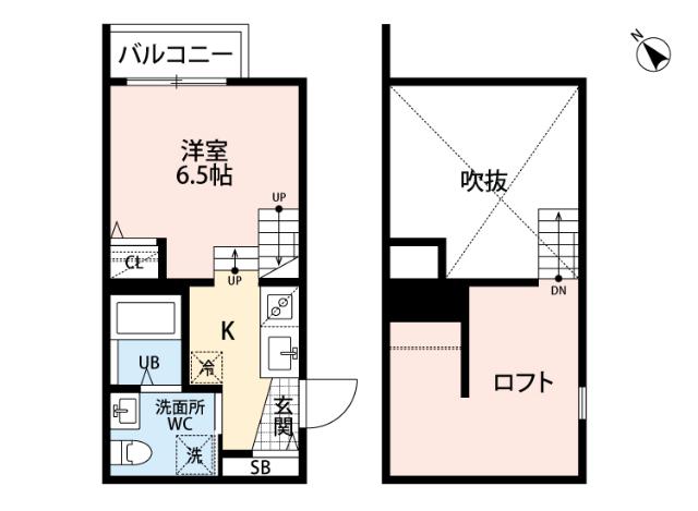 福岡市東区香椎駅東アパート 間取り図画像