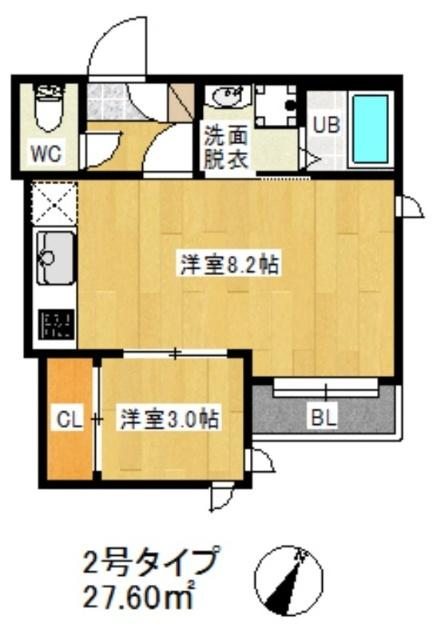 福岡市東区唐原アパート 間取り図画像