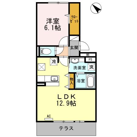 ラ・ルーチェ・ミツキ（102） 間取り図画像