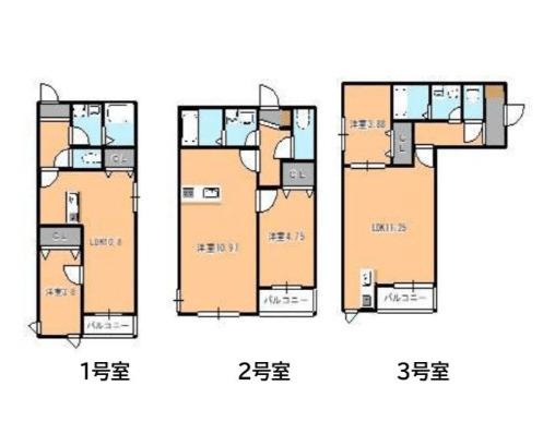福岡市博多区春町アパート 間取り図画像