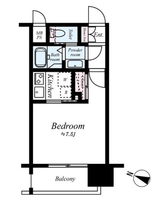 福岡市博多区博多駅前マンション 間取り図画像