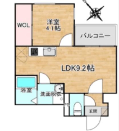 福岡市東区唐原アパート 間取り図画像