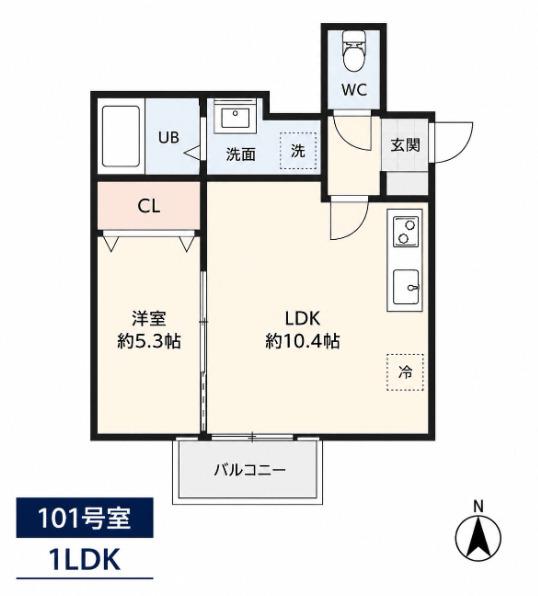 福岡市南区高木アパート 間取り図画像