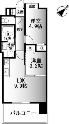 福岡市博多区博多駅南マンション 間取り図画像