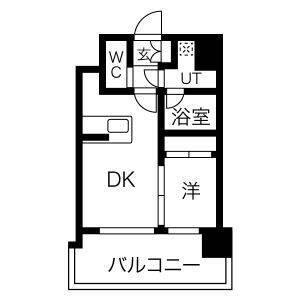 福岡市東区馬出マンション 間取り図画像