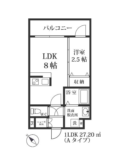 福岡市博多区山王マンション 間取り図画像